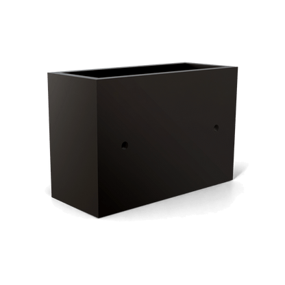 Nile Wall Planter Fiberglass Planter in Matte Black