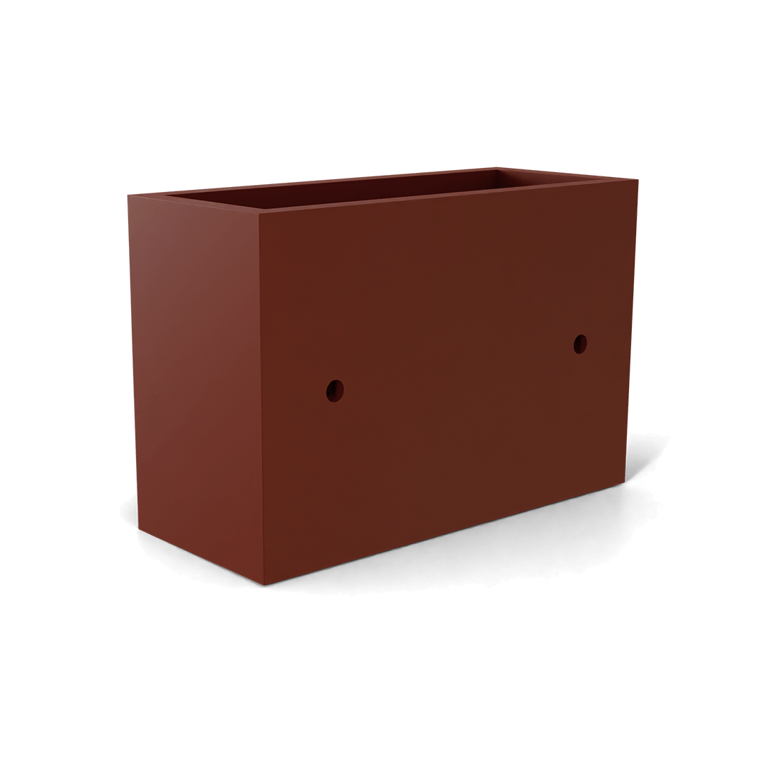 Nile Wall Planter Fiberglass Planter in Matte Terra Cotta