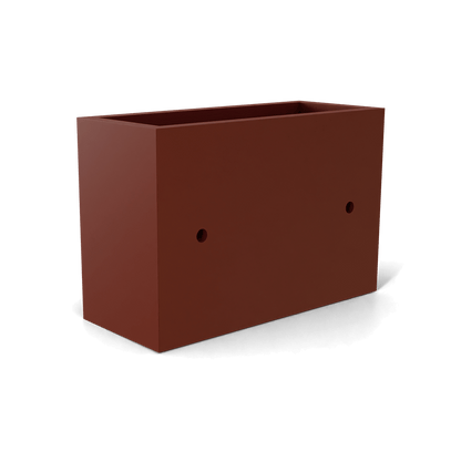 Nile Wall Planter Fiberglass Planter in Matte Terra Cotta