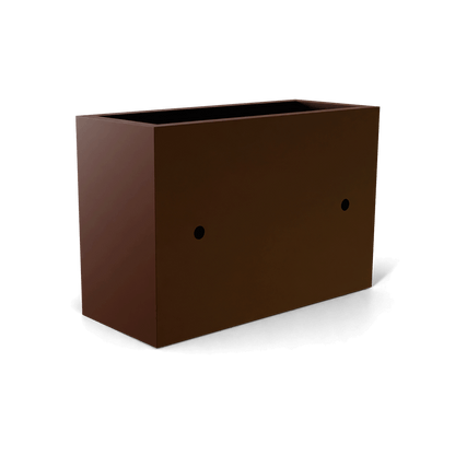 Nile Wall Planter Fiberglass Planter in Matte Dark Brown