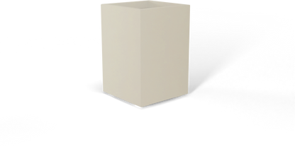 Potsdam Rectangular Fiberglass Planter in Satin Beige