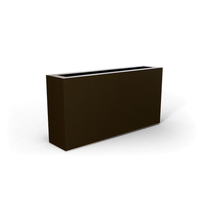 Camoux Rectangular Fiberglass Planter in Matte Bronze
