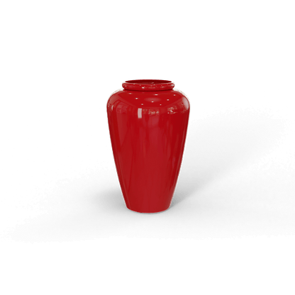 Bara Jar Jar Fiberglass Planter in Gloss Red
