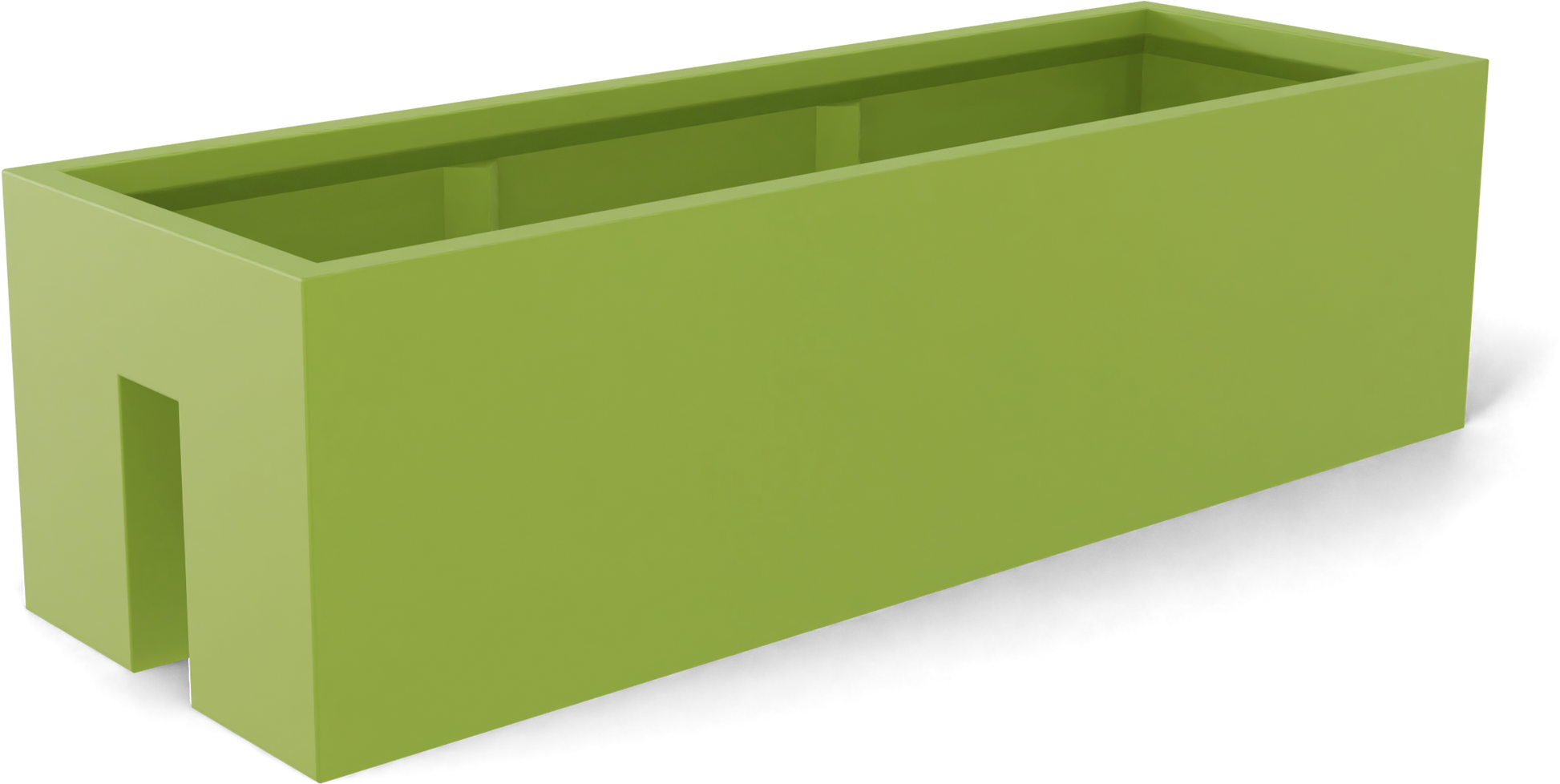 Tiergarden Fiberglass Planter in Satin Green
