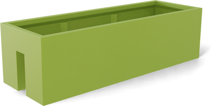 Tiergarden Fiberglass Planter in Satin Green