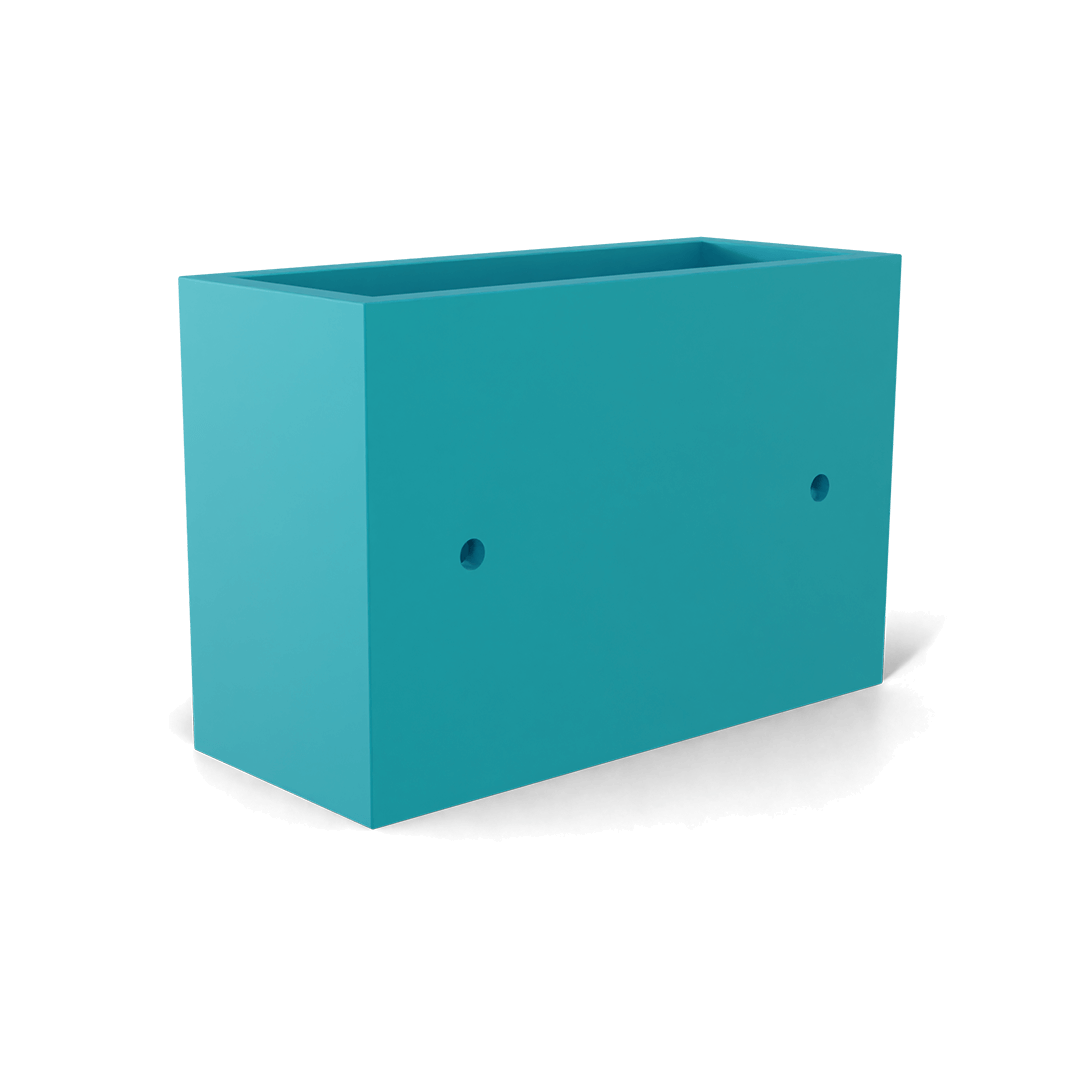 Nile Wall Planter Fiberglass Planter in Satin Seafoam Green