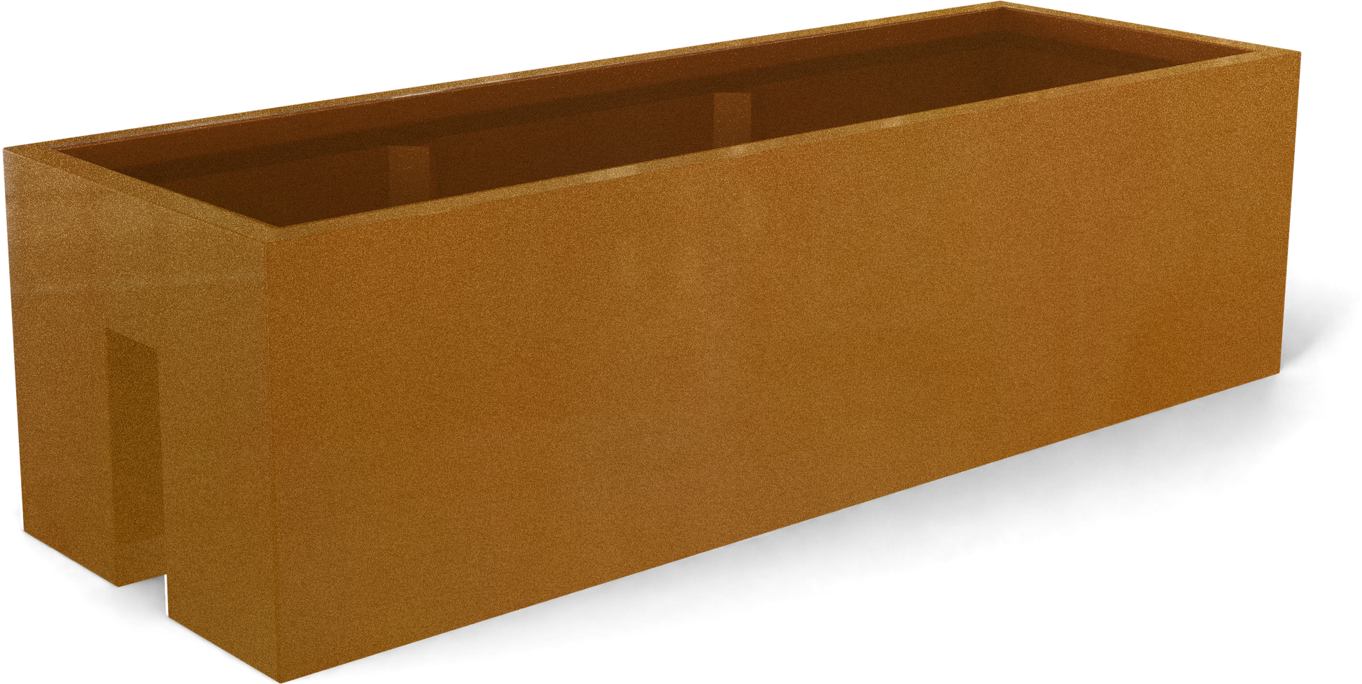 Tiergarden Fiberglass Planter in Metallic Bronze