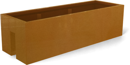 Tiergarden Fiberglass Planter in Metallic Bronze