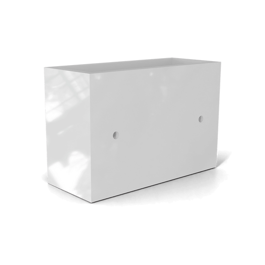 Nile Wall Planter Fiberglass Planter in Gloss Bright White