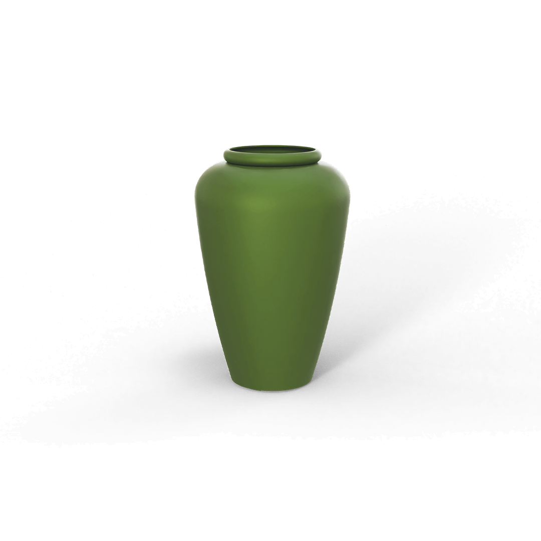 Bara Jar Jar Fiberglass Planter in Satin Green