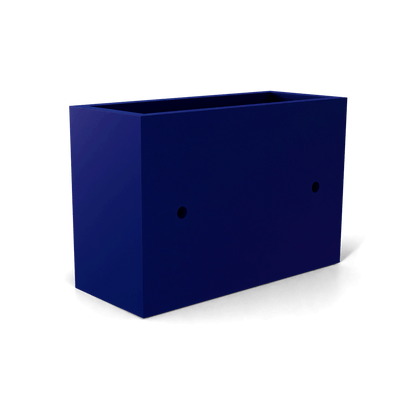 Nile Wall Planter Fiberglass Planter in Matte Cobalt Blue