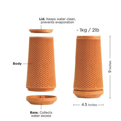 Teva planter : Self Watering Planter-ceramic vase-Trendy Gardener