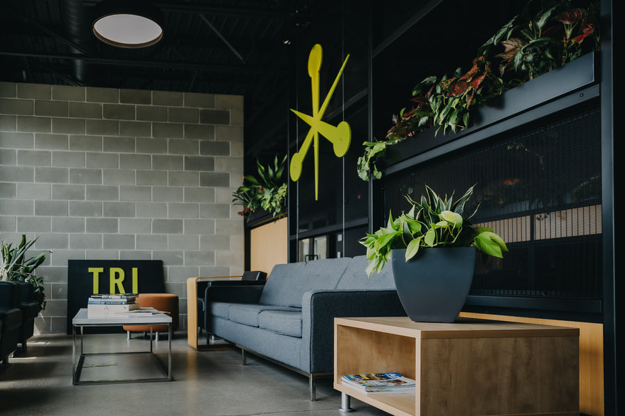 Trilix — Interior Plantscaping and Custom Railing Planters detail